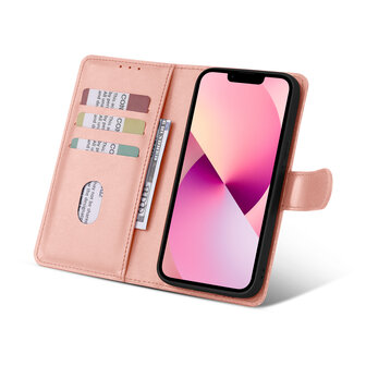 iPhone 16 - 2 in 1 Afneembare Book Case - Roze