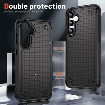 Samsung S25 - Heavy Duty Case - Zwart