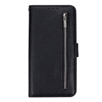 iPhone 16e - Zwart - Book Case met Rits