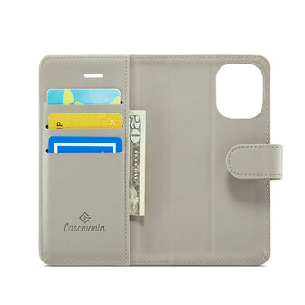 iPhone 16 - 2 in 1 Book Case - Smoke Gray