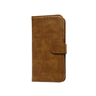 iPhone 16e - Bruin - Luxe Book Case