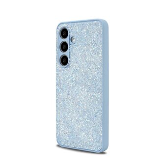 Samsung Galaxy S25 - Blauw - Diamant Glitter Back Cover