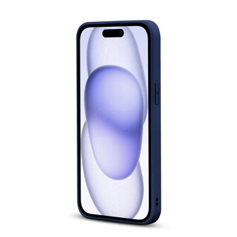 iPhone 12 - Diamant Marmer Glitter - Blauw