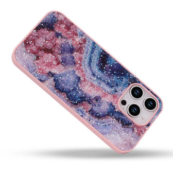 iPhone 16 Pro Max - Diamant Marmer Glitter - Nova