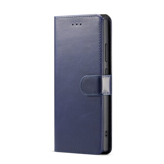 Samsung S24 Ultra - 2 in 1 Leather Book Case - Navy Blue
