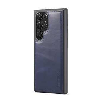 Samsung S24 Ultra - 2 in 1 Leather Book Case - Navy Blue