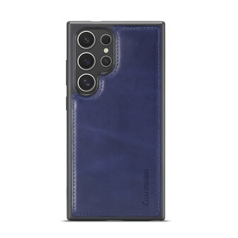 Samsung S24 Ultra - 2 in 1 Leather Book Case - Navy Blue