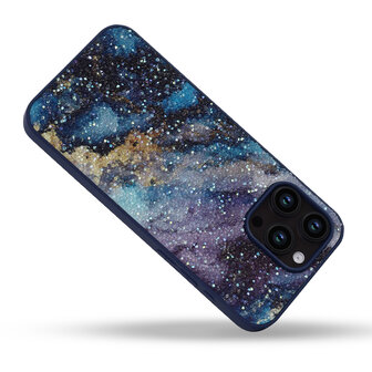 iPhone 14 Pro Max - Diamant Marmer Glitter - Blauw
