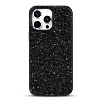 iPhone 16 Pro Max - Diamant Glitter - Zwart