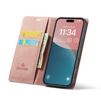 iPhone 16 Plus - Pale Pink - Book Case