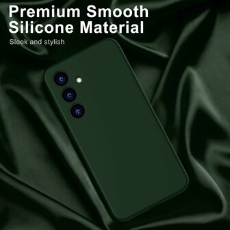 Samsung Galaxy S25 - Groen - Liquid Siliconen Back Cover
