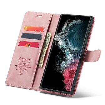 Samsung S25 Ultra - Pale Pink - 2 in 1 Book Case