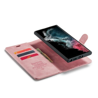 Samsung S25 Ultra - Pale Pink - 2 in 1 Book Case