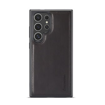 Samsung S24 Ultra - 2 in 1 Leather Book Case - Charcoal Gray