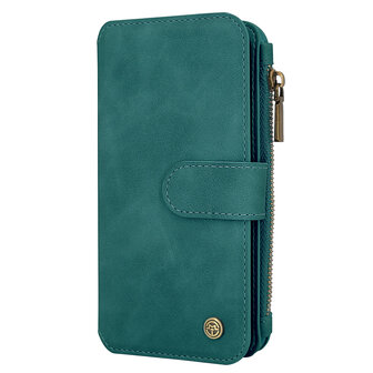 iPhone 16 Pro Max - Emerald Green - 2 in 1 Rits Book Case