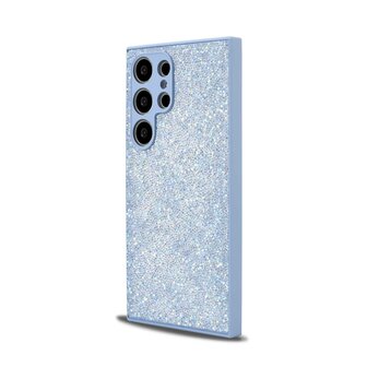 Samsung S23 Ultra - Diamant Glitter - Blauw