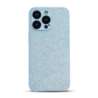 iPhone 15 Pro - Diamant Glitter - Blauw