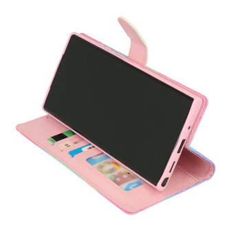 iPhone 16 - Marmer Paars - Book Case