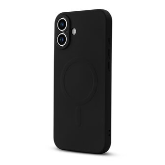 iPhone 16 - Zwart - Camera Siliconen MagSafe Back Cover