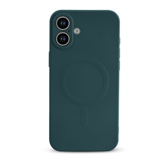 iPhone 16 - Groen - Camera Siliconen MagSafe Back Cover