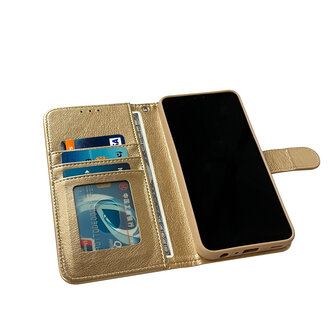 iPhone 16 - Book Case - Goud