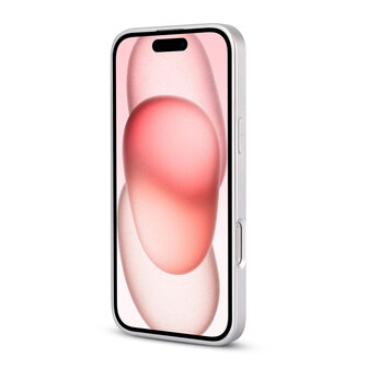 iPhone 16 Plus - Roze - Camera Marmer MagSafe Back Cover
