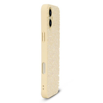 iPhone 16 Plus - Diamant Glitter - Goud
