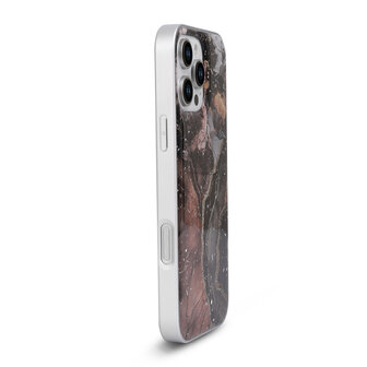iPhone 16 Pro - Zwart - Camera Marmer MagSafe Back Cover
