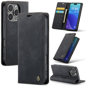 iPhone 16 Pro - Charcoal Gray - Book Case