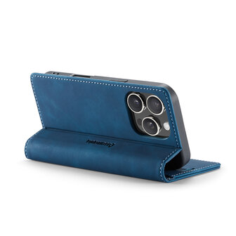 iPhone 16 Pro - Navy Blue - Book Case