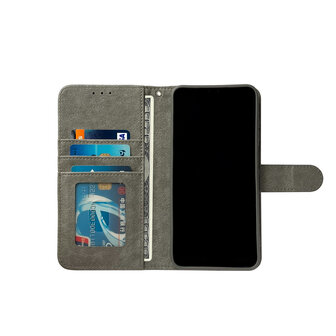 iPhone 16 - Book Case - Grijs