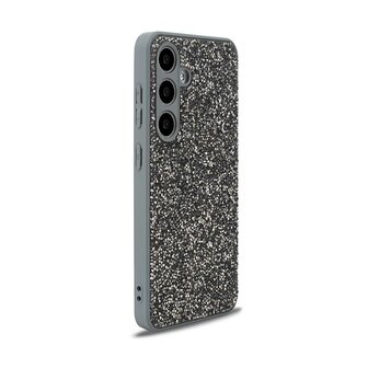 Samsung Galaxy S25 - Zilver - Diamant Glitter Back Cover