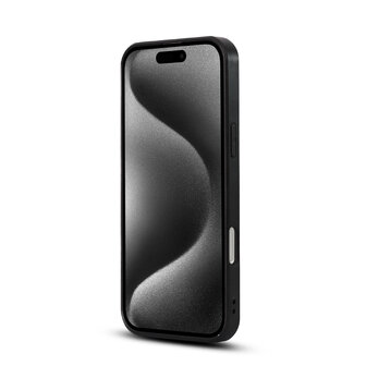 iPhone 16 - Diamant Marmer Glitter - Zwart