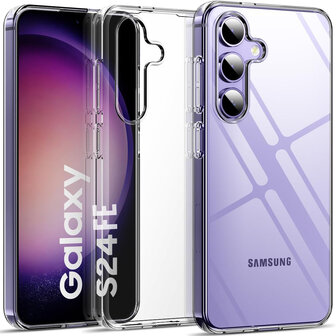 Samsung S24 FE - Siliconen Back Cover - Transparant
