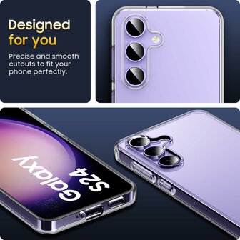 Samsung S24 FE - Siliconen Back Cover - Transparant