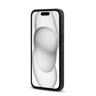 iPhone 12 - Diamant Marmer Glitter - Zwart