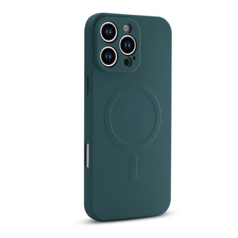 iPhone 16 Pro Max - Groen - Camera Siliconen MagSafe Back Cover