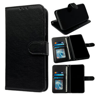 iPhone 16 Pro - Book Case - Zwart