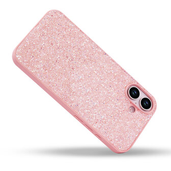 iPhone 16 Plus - Diamant Glitter - Roze