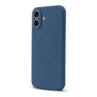iPhone 16 - Blauw - Camera Siliconen MagSafe Back Cover