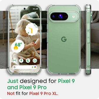 Pixel 9 Pro - Transparant - Extra Stevig Anti Shock