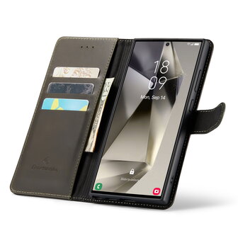 Samsung S24 Ultra - 2 in 1 Leather Book Case - Emerald Green