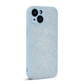 iPhone 15 - Diamant Glitter - Blauw