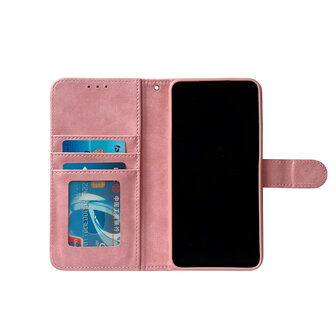 iPhone 16 - Book Case - Roze