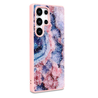 Samsung S24 Ultra - Diamant Marmer Glitter - Nova