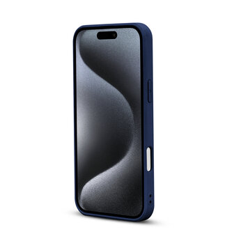 iPhone 16 Pro - Diamant Marmer Glitter - Blauw