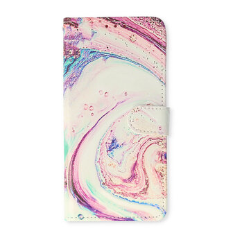 Samsung S24 Marmer Twist - Book Case