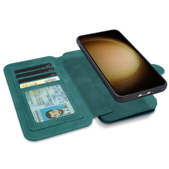 iPhone 15 - Emerald Green - 2 in 1 Rits Book Case