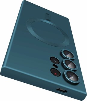 Samsung S24 Ultra - Donker Blauw - MagSafe Matte TPU