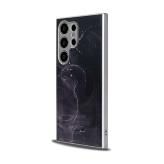 Samsung S24 Ultra Zwart - MagSafe TPU Marmer